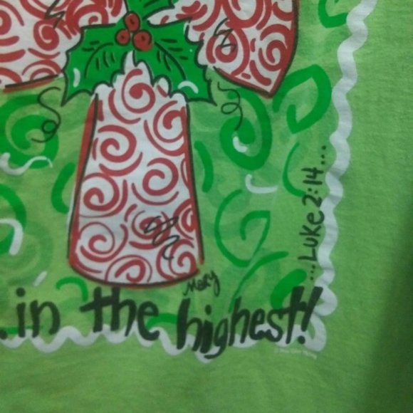 Itsa Girl Thing women's Christmas tee - adult small - Picture 3 of 4